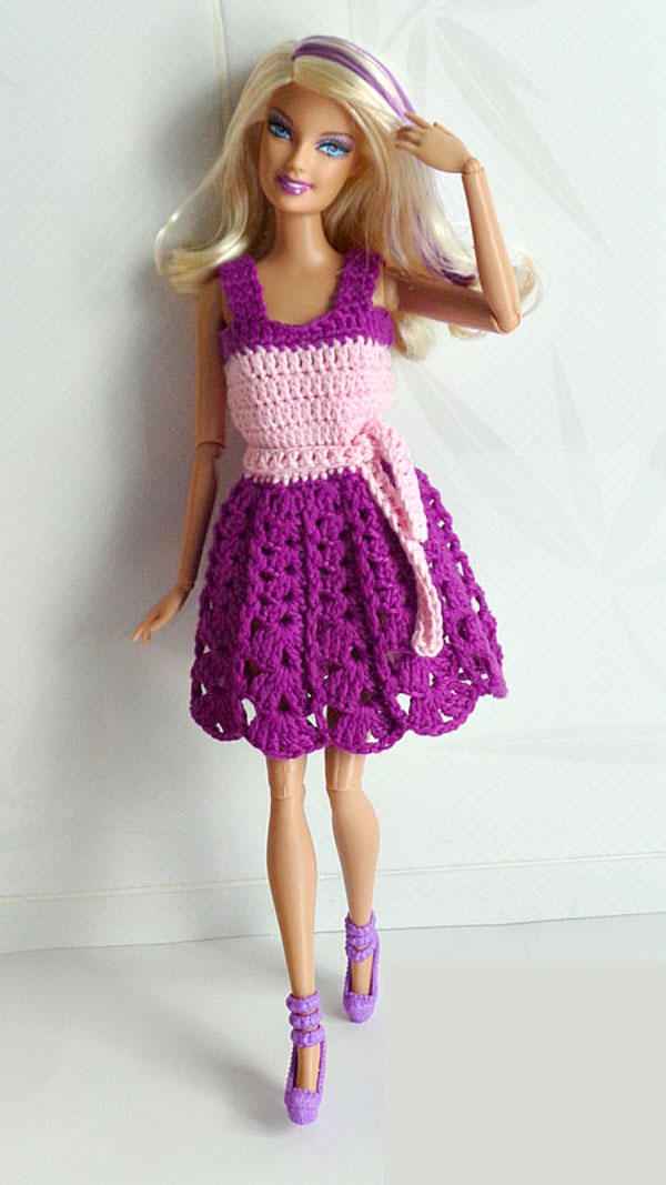 Wonderlijk Gehaakt Barbie jurkje | Cadeautjes maken WH-81